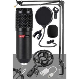 Lastvoice BM800BT Black Kondanser Mikrofon Stand Filtre Ses Kartı