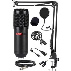 Lastvoice BM800BT Black Kondanser Mikrofon Stand Filtre Ses Kartı