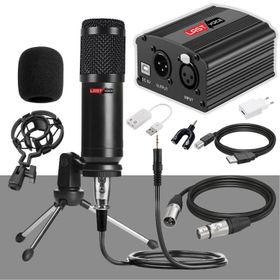 Lastvoice BM800GP Pak Condenser Mikrofon Phantom Power Mini Tripod Ses Kartı