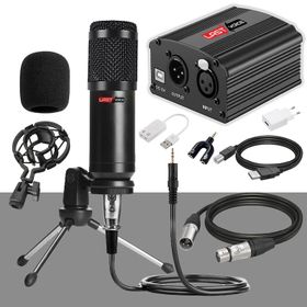 Lastvoice BM800GP Pak Condenser Mikrofon Phantom Power Mini Tripod Ses Kartı