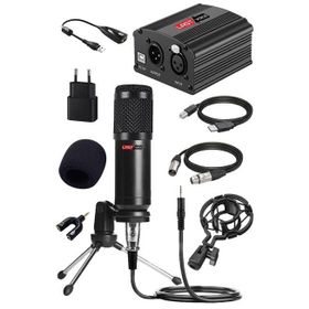 Lastvoice BM800GP Pak Condenser Mikrofon Phantom Power Mini Tripod Ses Kartı