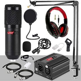 Lastvoice BM800H Stüdyo Mikrofon Phantom Kulaklık Stand Kayıt Seti