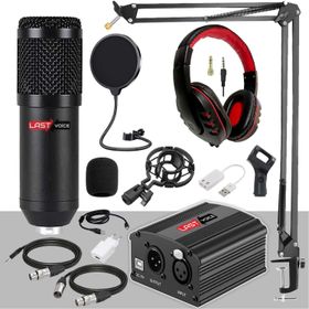 Lastvoice BM800H Stüdyo Mikrofon Phantom Kulaklık Stand Kayıt Seti