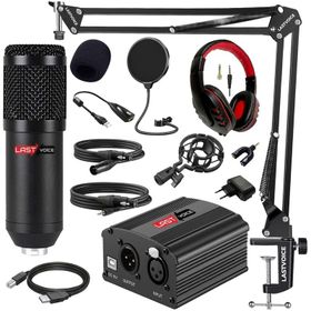 Lastvoice BM800H Stüdyo Mikrofon Phantom Kulaklık Stand Kayıt Seti