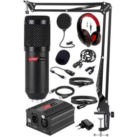 Lastvoice BM800H Stüdyo Mikrofon Phantom Kulaklık Stand Kayıt Seti