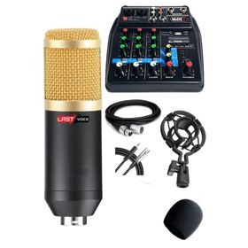 Lastvoice BM800MDX Condenser Mikrofon Phantomlu Kayıt Mikseri Seti