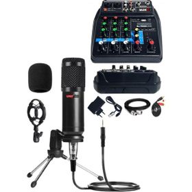 Lastvoice BM800MDX Condenser Mikrofon Phantomlu Kayıt Mikseri Seti