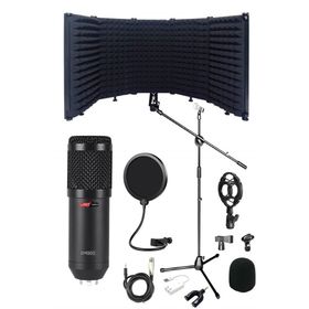 Lastvoice BM800PF Mikrofon Yalıtım Paneli Stand Filtre Shock Mount
