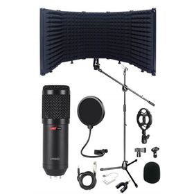 Lastvoice BM800PF Mikrofon Yalıtım Paneli Stand Filtre Shock Mount