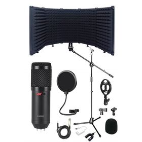 Lastvoice BM800PF Mikrofon Yalıtım Paneli Stand Filtre Shock Mount