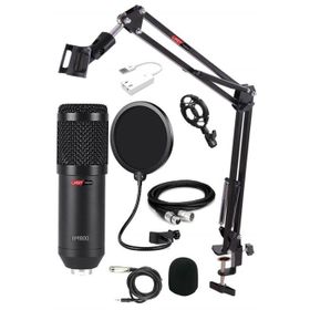 Lastvoice BM800XLR Condenser Shock Mount + Stand + Pop Filtre + Mikrofon