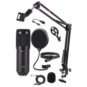 Lastvoice BM800XLR Condenser Shock Mount + Stand + Pop Filtre + Mikrofon