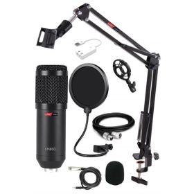 Lastvoice BM800XLR Condenser Shock Mount + Stand + Pop Filtre + Mikrofon