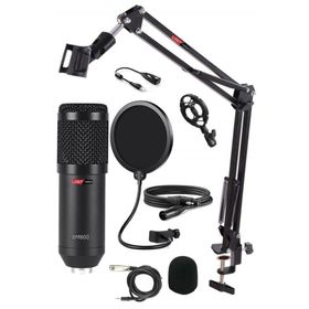 Lastvoice BM800XLR Condenser Shock Mount + Stand + Pop Filtre + Mikrofon