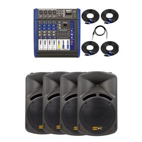 Lastvoice Bronz Paket-2 Profesyonel Ses Sistemi Mikser Hoparlör Ekipman Seti