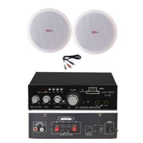 Lastvoice Ekonomi Ceiling Paket-2 Anfi ve Tavan Hoparlörü Seti