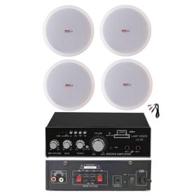 Lastvoice Ekonomi Ceiling Paket-4 Anfi ve Tavan Hoparlörü Seti
