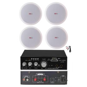 Lastvoice Ekonomi Ceiling Paket-4 Anfi ve Tavan Hoparlörü Seti