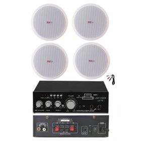Lastvoice Ekonomi Ceiling Paket-4 Anfi ve Tavan Hoparlörü Seti