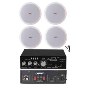 Lastvoice Ekonomi Ceiling Paket-4 Anfi ve Tavan Hoparlörü Seti