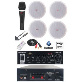 Lastvoice Ekonomi Ceiling Paket-4 Anfi ve Tavan Hoparlörü Seti