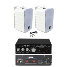 Lastvoice Ekonomi Wall Paket-2W Anfi ve Duvar Hoparlörü Seti