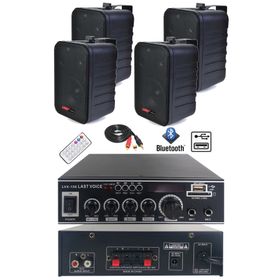 Lastvoice Ekonomi Wall Paket-4B Anfi ve Duvar Hoparlörü Seti