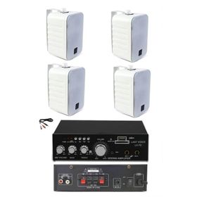 Lastvoice Ekonomi Wall Paket-4W Anfi ve Duvar Hoparlörü Seti