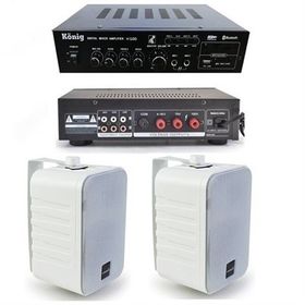 Lastvoice Large Paket-1 Hoparlör ve Anfi Anons Ses Sistemi Seti
