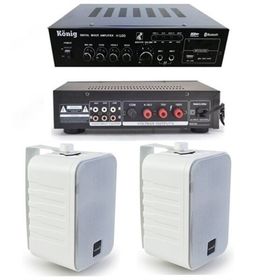 Lastvoice Large Paket-1 Hoparlör ve Anfi Anons Ses Sistemi Seti