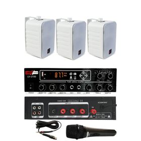 Lastvoice Large Paket-2 Hoparlör ve Anfi Anons Ses Sistemi Seti