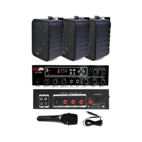 Lastvoice Large Paket-2 Hoparlör ve Anfi Anons Ses Sistemi Seti