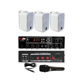 Lastvoice Large Paket-2 Hoparlör ve Anfi Anons Ses Sistemi Seti