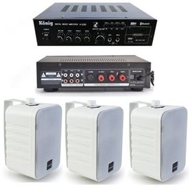 Lastvoice Large Paket-2 Hoparlör ve Anfi Anons Ses Sistemi Seti
