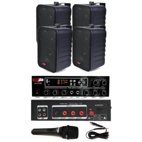Lastvoice Large Paket-3 Hoparlör ve Anfi Anons Ses Sistemi Seti