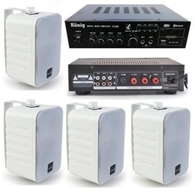 Lastvoice Large Paket-3 Hoparlör ve Anfi Anons Ses Sistemi Seti