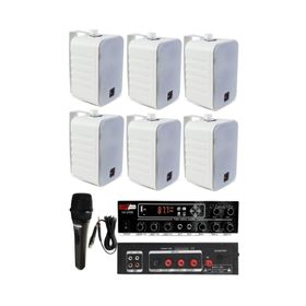 Lastvoice Large Paket-5 Hoparlör ve Anfi Anons Ses Sistemi Seti