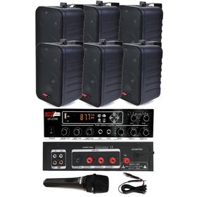 Lastvoice Large Paket-5 Hoparlör ve Anfi Anons Ses Sistemi Seti
