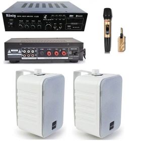 Lastvoice Large Plus Paket-1 Hoparlör ve Anfi Anons Ses Sistemi Seti