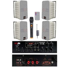 Lastvoice Large Plus Paket-3 Hoparlör ve Amfi Anons Ses Sistemi Seti