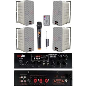 Lastvoice Large Plus Paket-3 Hoparlör ve Amfi Anons Ses Sistemi Seti