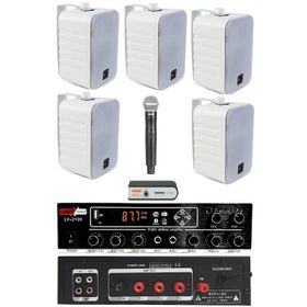 Lastvoice Large Plus Paket-4 Hoparlör ve Anfi Anons Ses Sistemi Seti