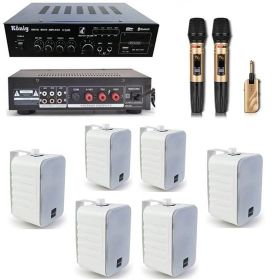 Lastvoice Large Plus Paket-5 Hoparlör ve Anfi Anons Ses Sistemi Seti
