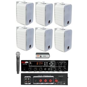Lastvoice Large Plus Paket-5 Hoparlör ve Anfi Anons Ses Sistemi Seti