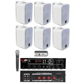 Lastvoice Large Plus Paket-5 Hoparlör ve Anfi Anons Ses Sistemi Seti