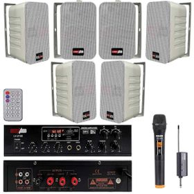 Lastvoice Large Plus Paket-5 Hoparlör ve Anfi Anons Ses Sistemi Seti