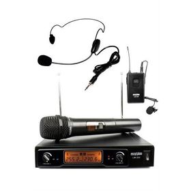 Lastvoice LM-202EH Çiftli Telsiz Kablosuz EL ve Headset Mikrofon