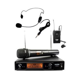 Lastvoice LM-202EH Çiftli Telsiz Kablosuz EL ve Headset Mikrofon