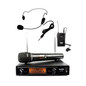 Lastvoice LM-202EH Çiftli Telsiz Kablosuz EL ve Headset Mikrofon