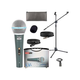 Lastvoice LV-680ST Ayaklı Kablolu Dinamik Mikrofon